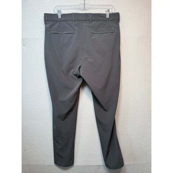 Mizzen + Main Helmsman Slim Pants, Charcoal Gray, Size 33/30 - Picture 2 of 3